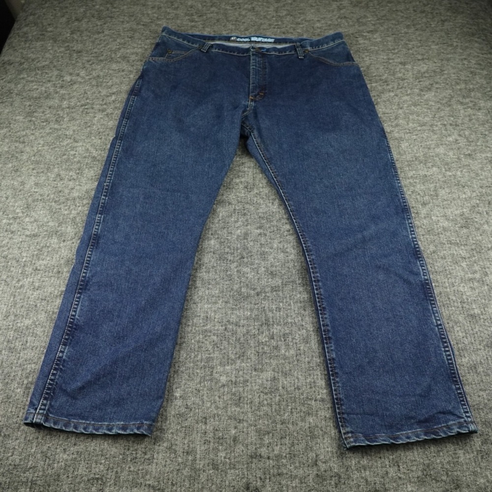 Wrangler Jeans Mens 4230 Blue Denim Cool Vantage Cowboy Cut Regular Fit Casual